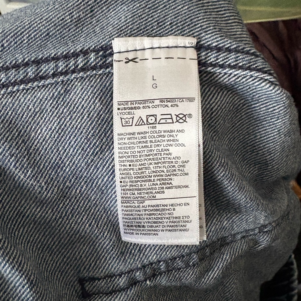 GAP Indigo Drawstring Barrel Women’s Jeans - Picture 5 of 5